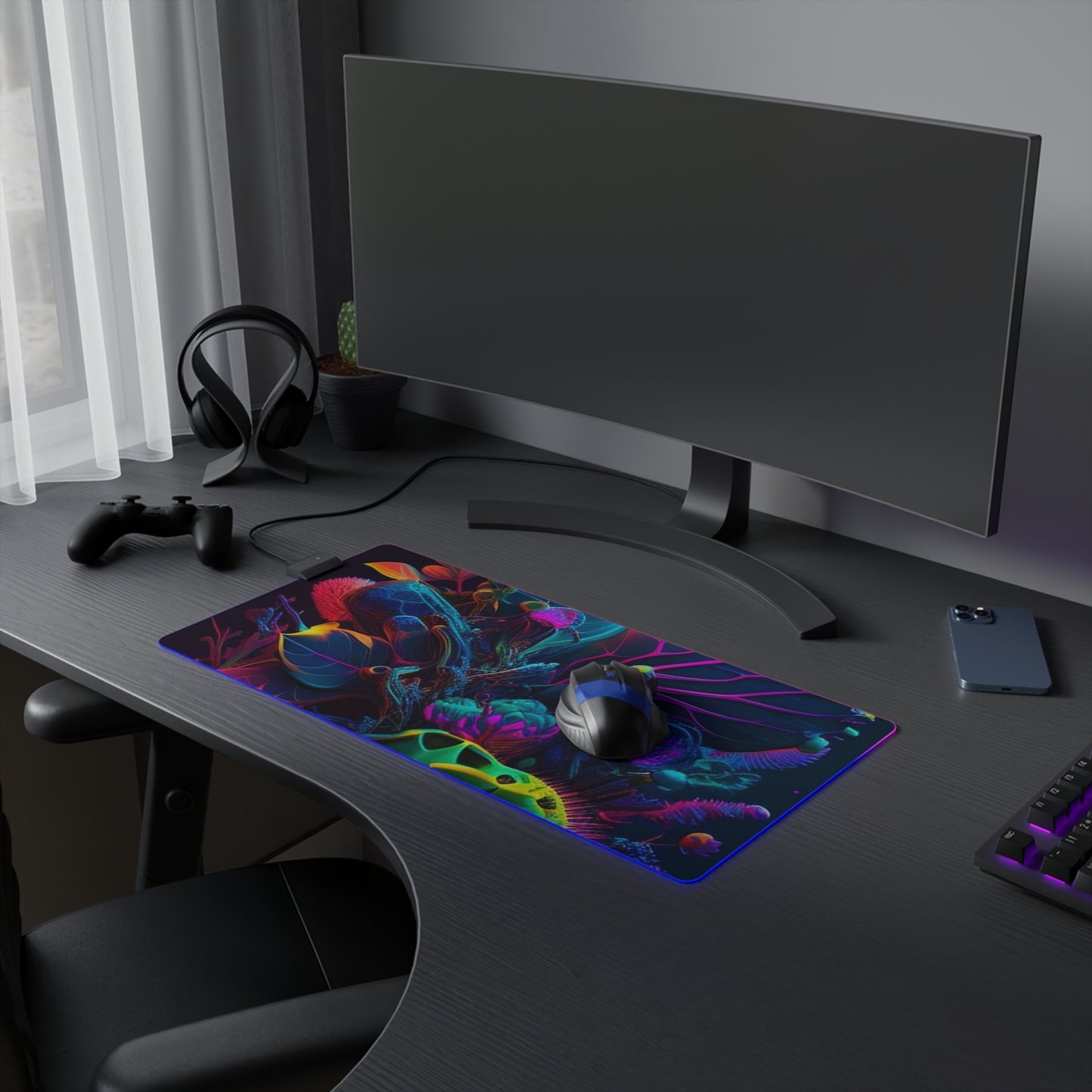 LED Gaming Mouse Pad Macro Coral Reef 3