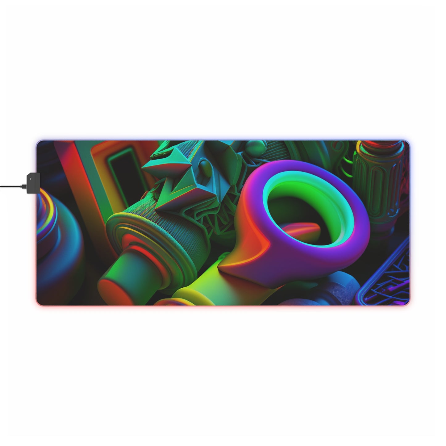 LED Gaming Mouse Pad Neon Glow 2