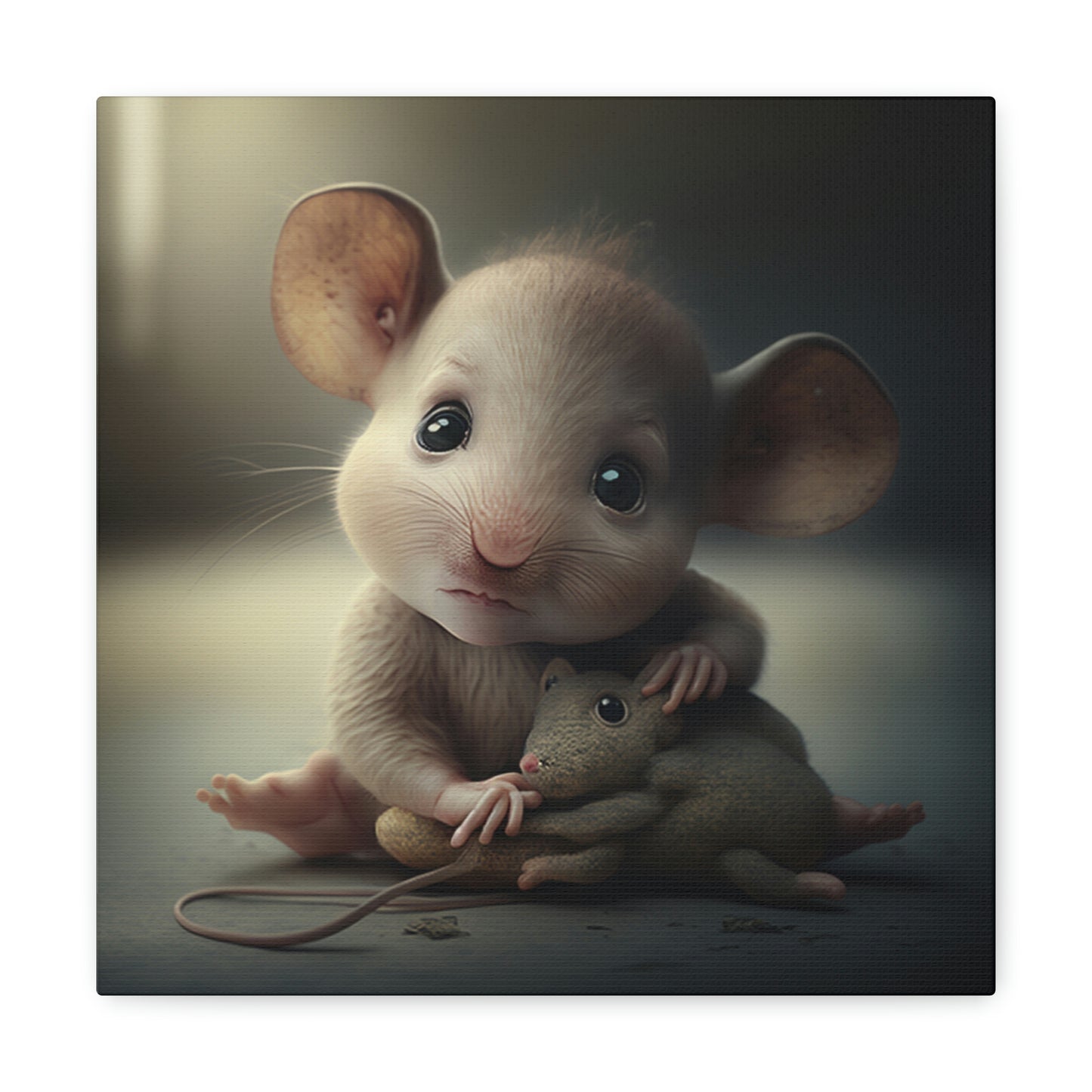 Baby mouse with doll