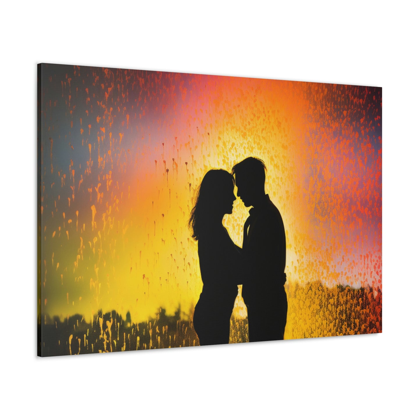 Canvas Gallery Wraps Florescent Rain 1