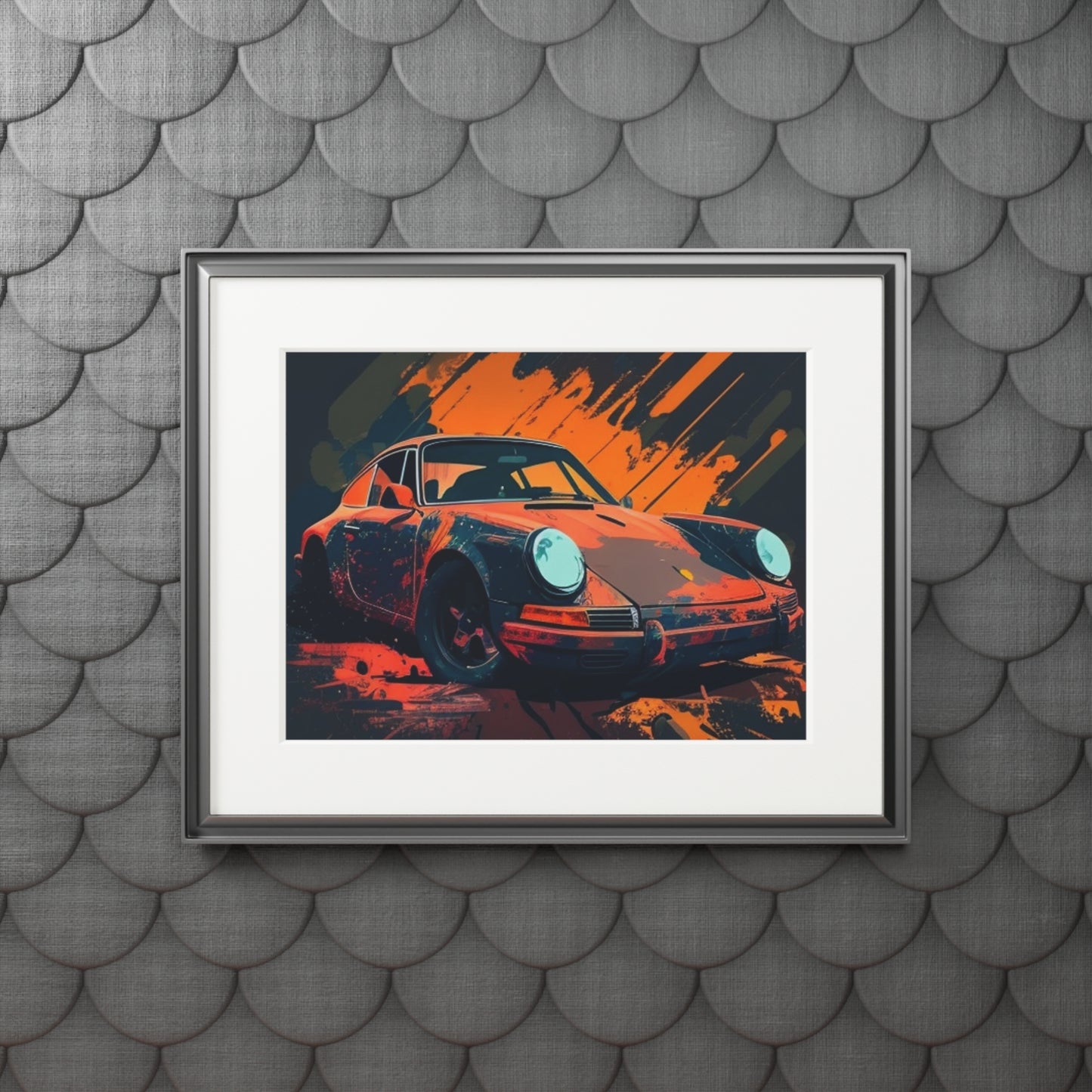 Fine Art Prints (Passepartout Paper Frame) Porsche Abstract 3