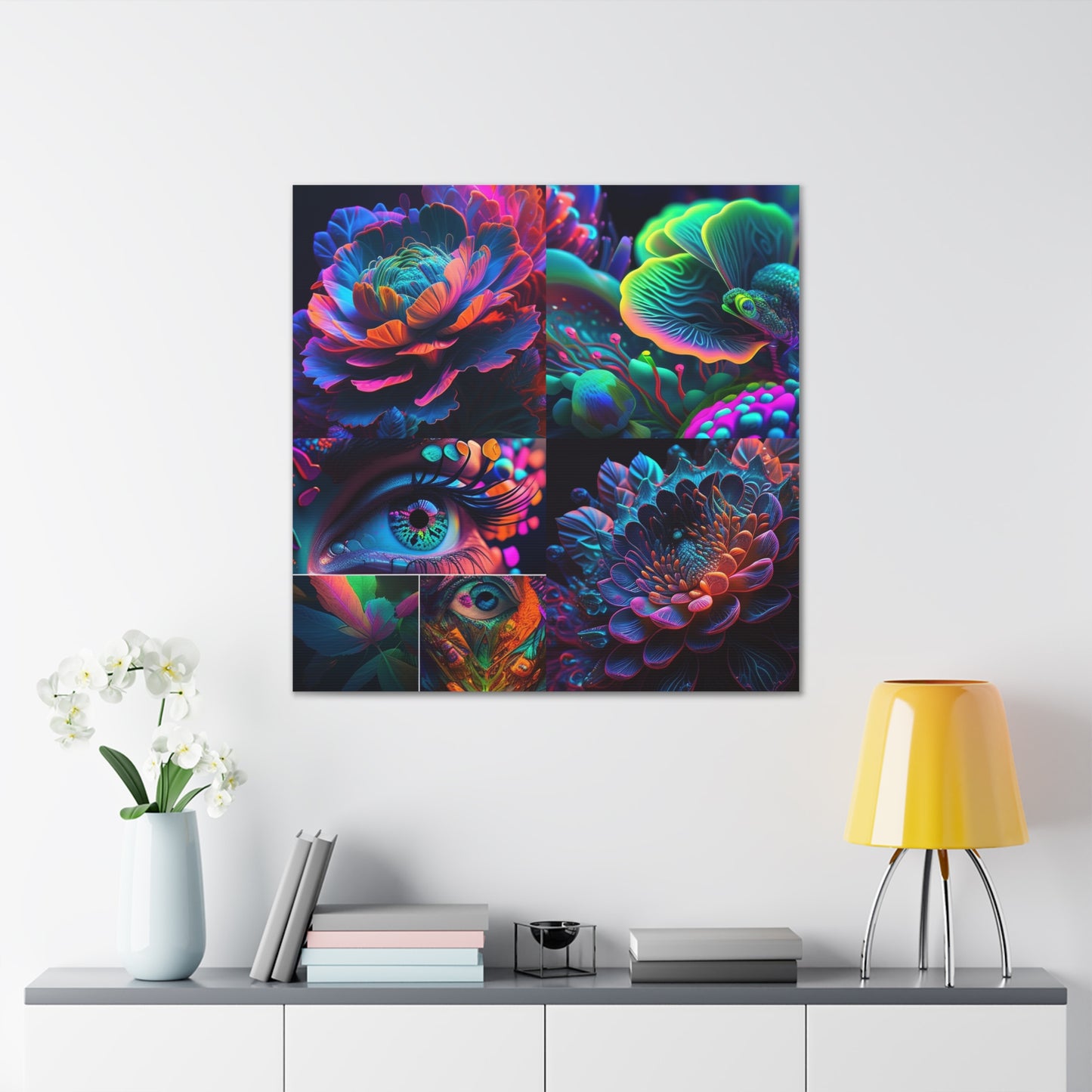 Canvas Gallery Wraps Neon Florescent Glow