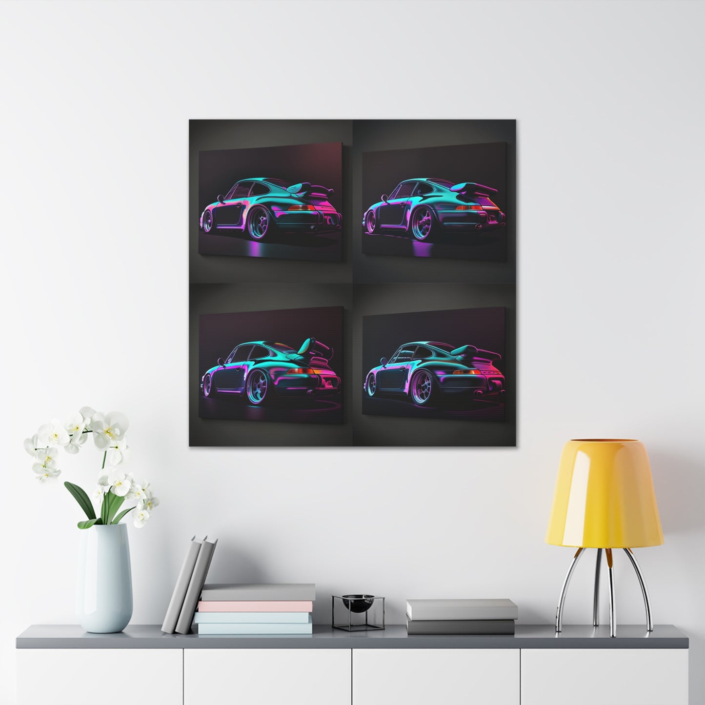 Canvas Gallery Wraps Porsche Purple 4 Pack