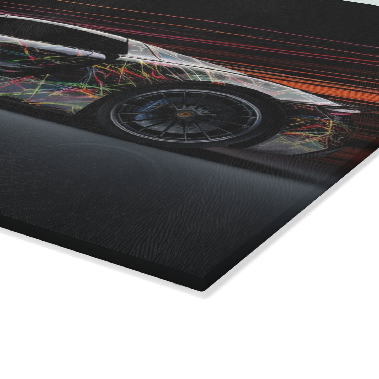 Glass Cutting Board Porsche Line 4