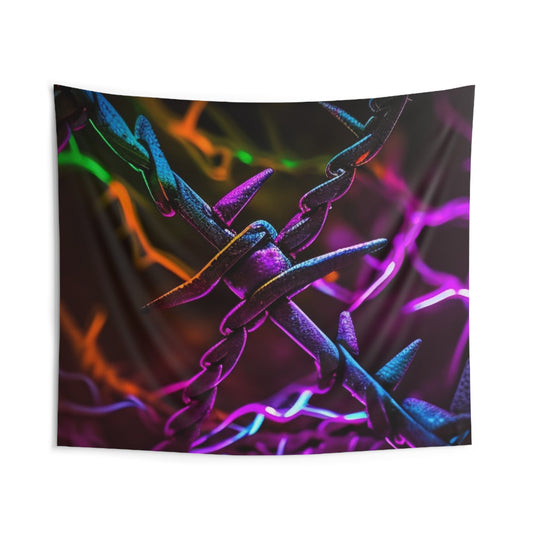 Indoor Wall Tapestries Macro Neon Barb 4