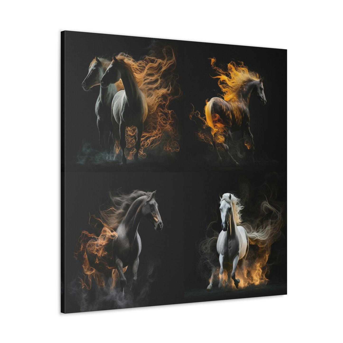Canvas Gallery Wraps Fire Mane 4 Pack