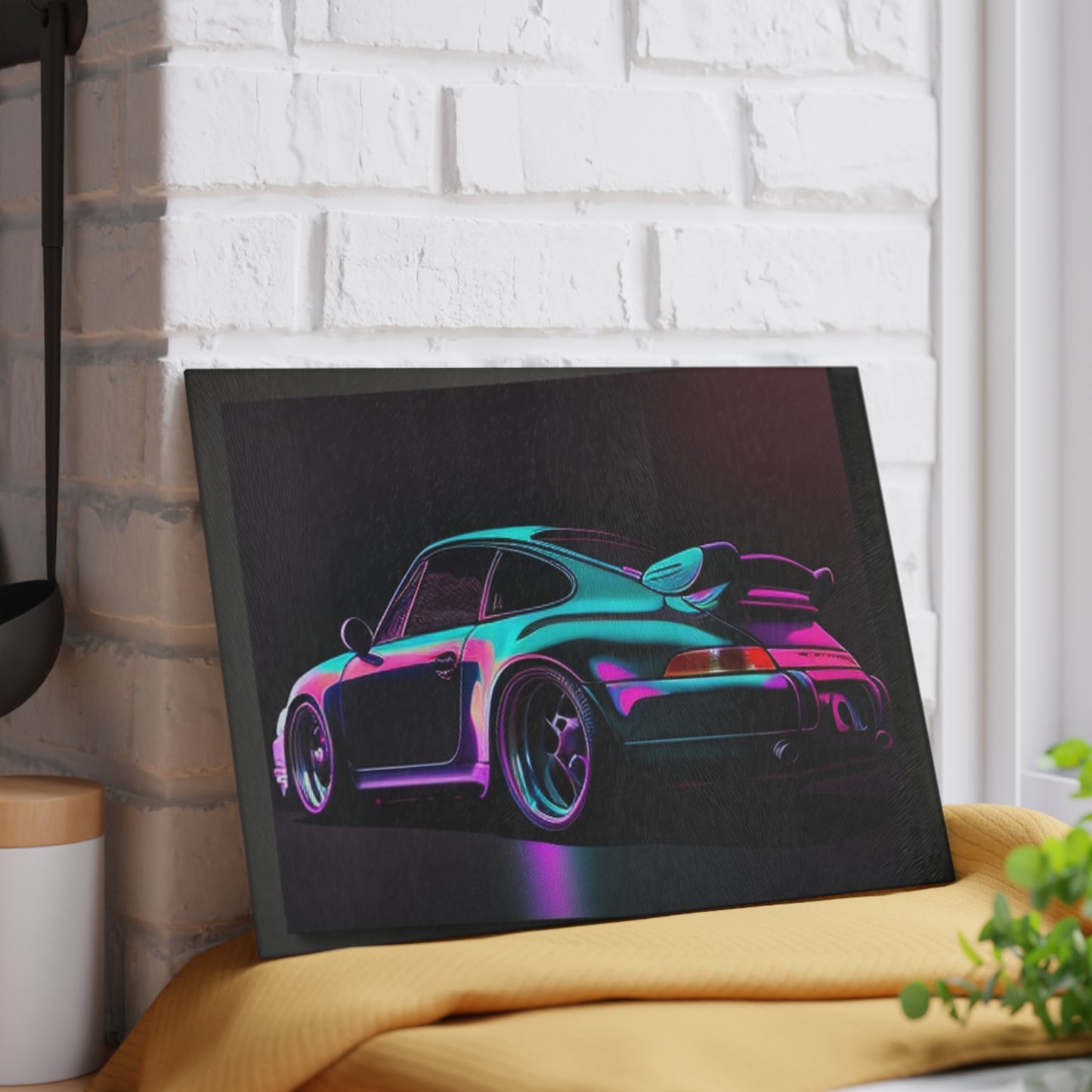 Glass Cutting Board Porsche Purple 1