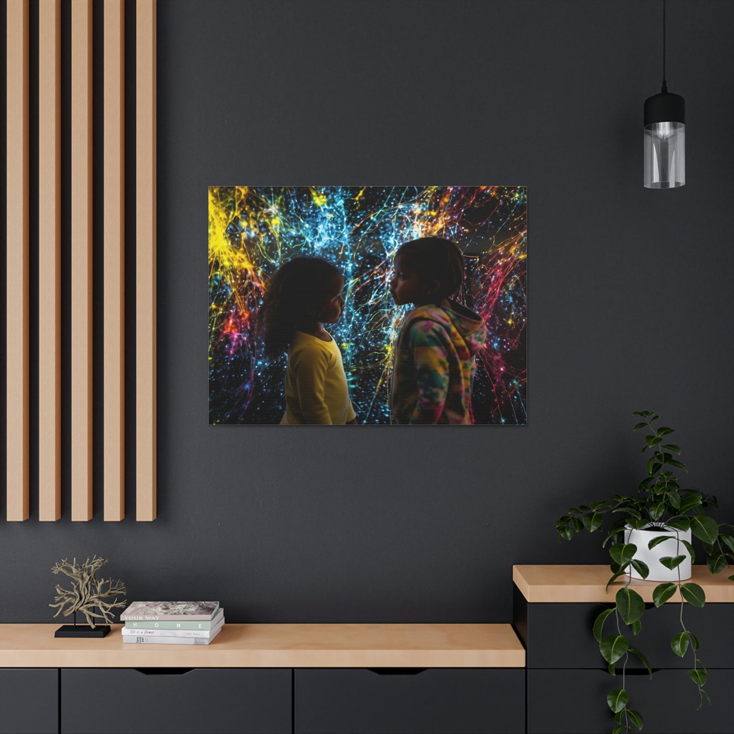 Canvas Gallery Wraps Kid Color Rain 2