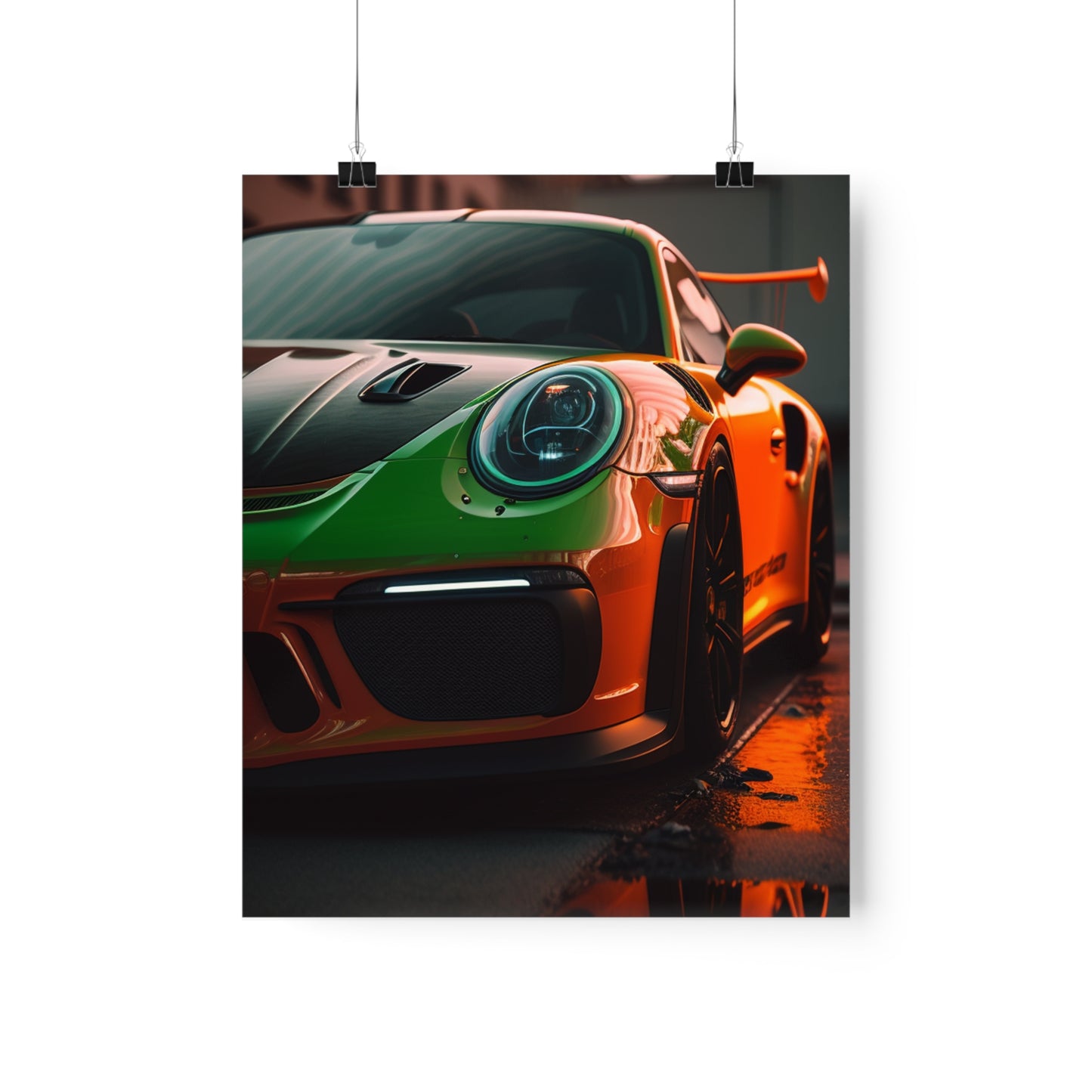 Premium Matte Vertical Posters porsche 911 gt3 2