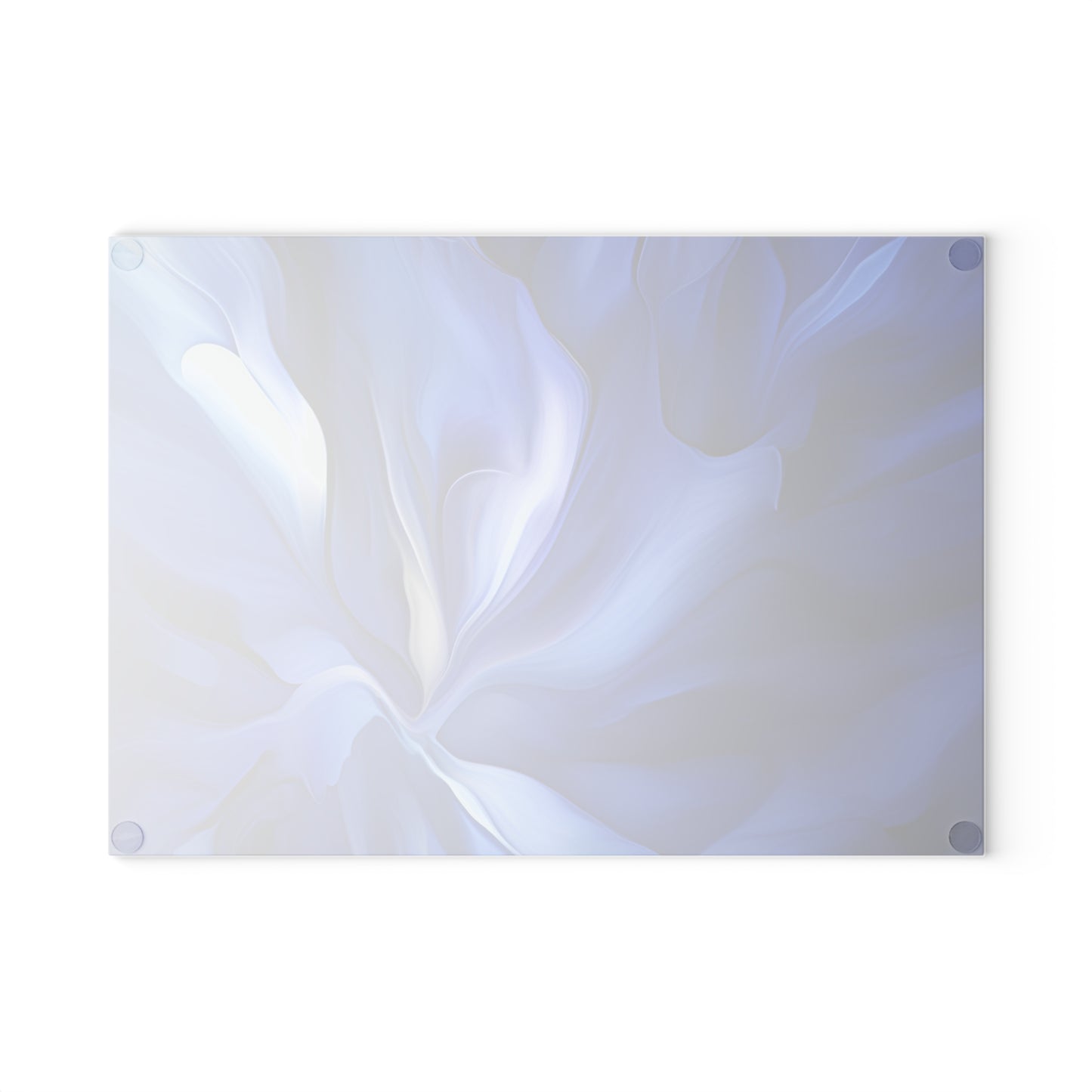 Glass Cutting Board Abstract Blue Tulip 3