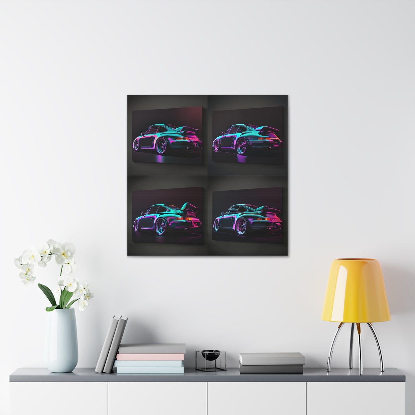 Canvas Gallery Wraps Porsche Purple 4 Pack