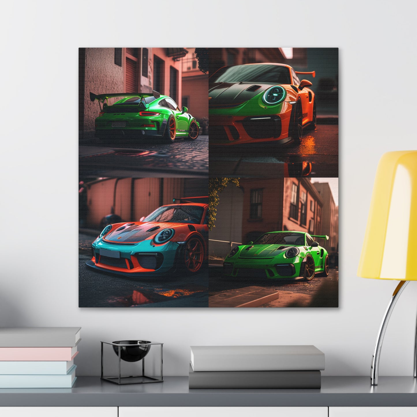 Canvas Gallery Wraps Porsche 911 gt3 4 pack