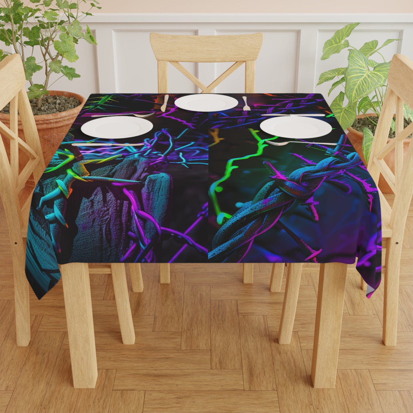 Tablecloth Macro Neon Barbs 5