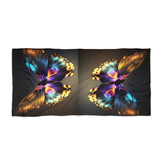 Beach Towel Colorful Butterfly Fluttering 1