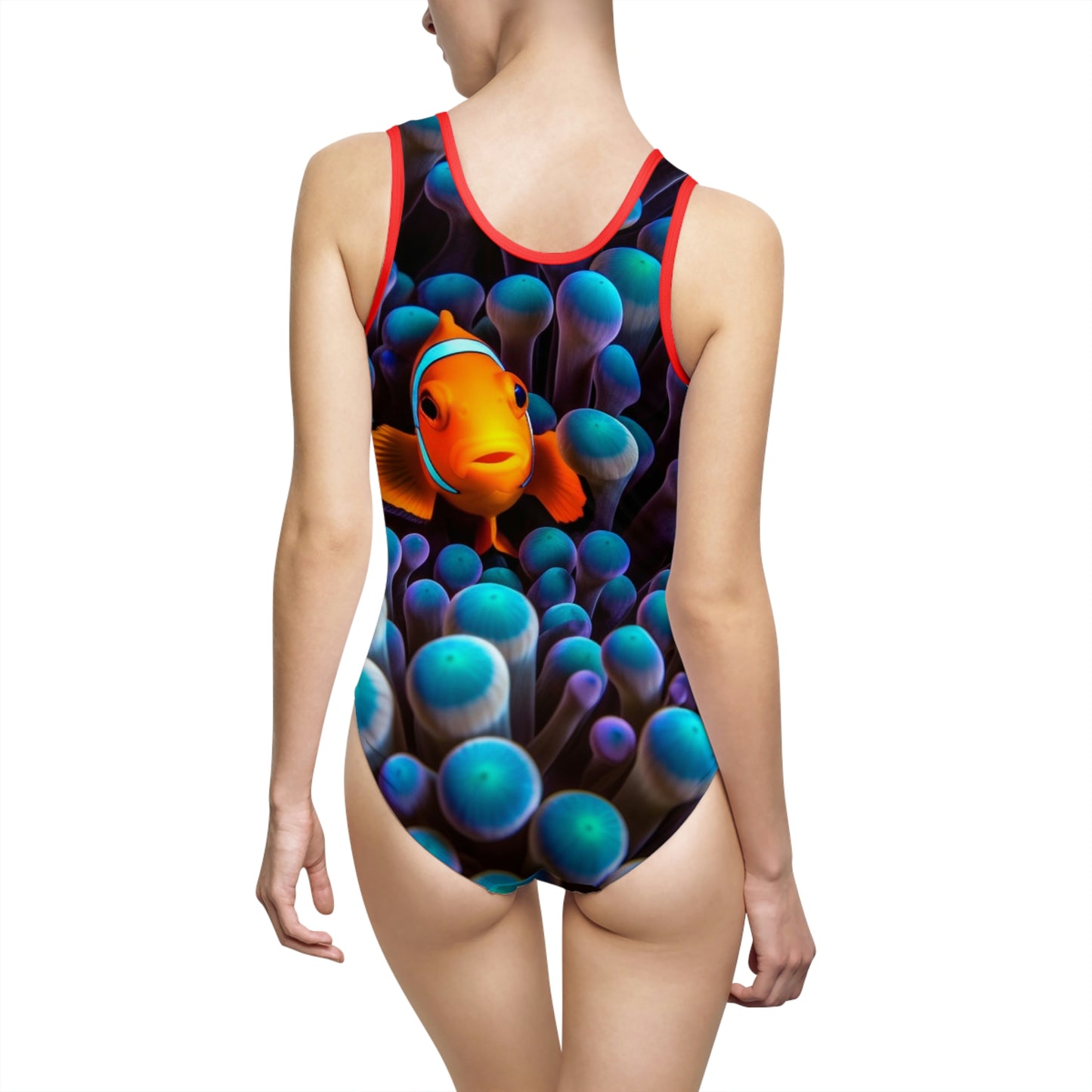 Women's Classic One-Piece Swimsuit (AOP) Clown Fish 1