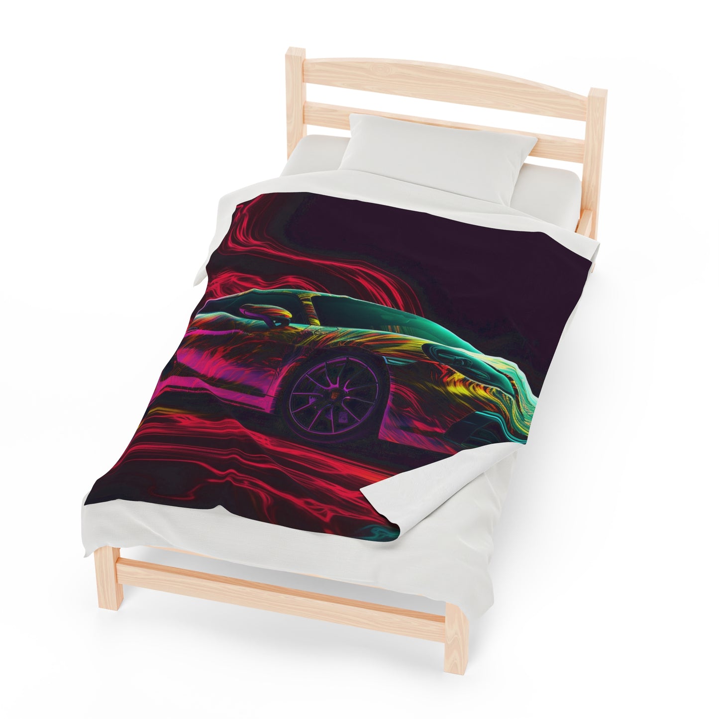 Velveteen Plush Blanket Porsche Flair 1