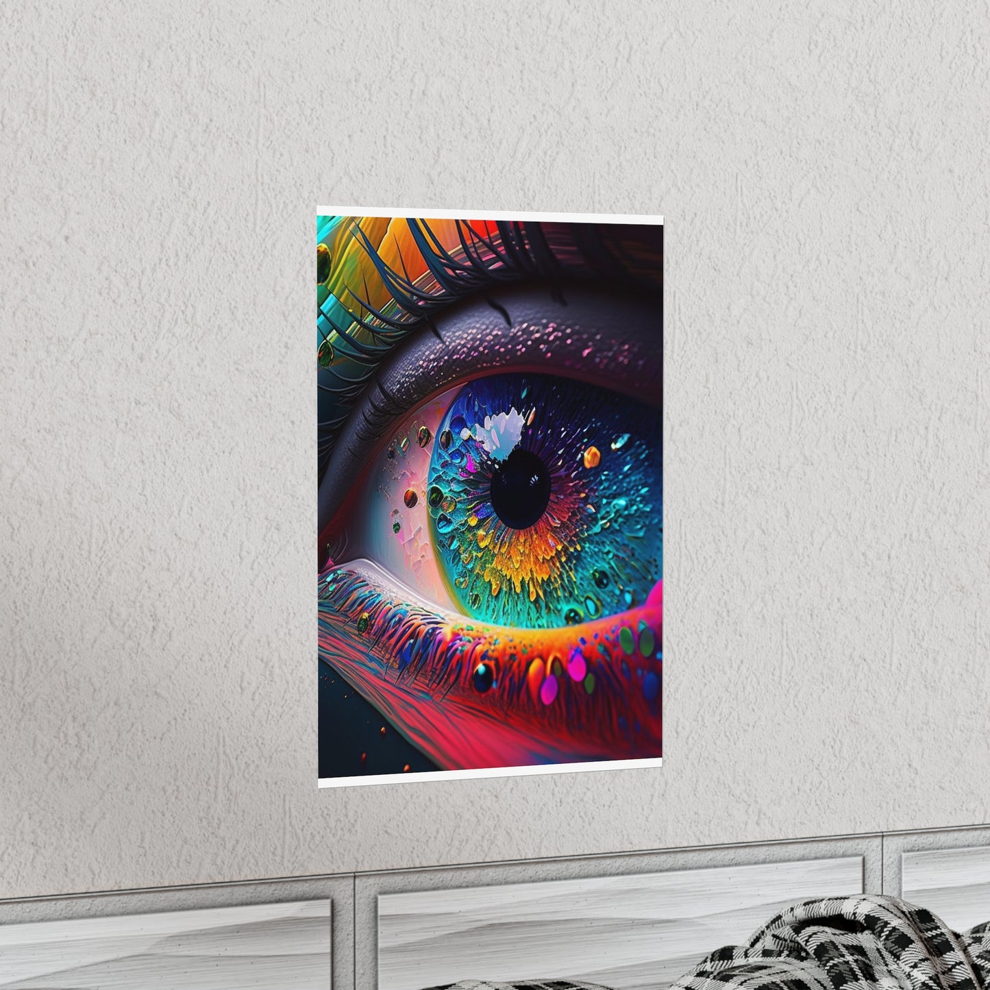 Premium Matte Vertical Posters Macro Eye Photo 3