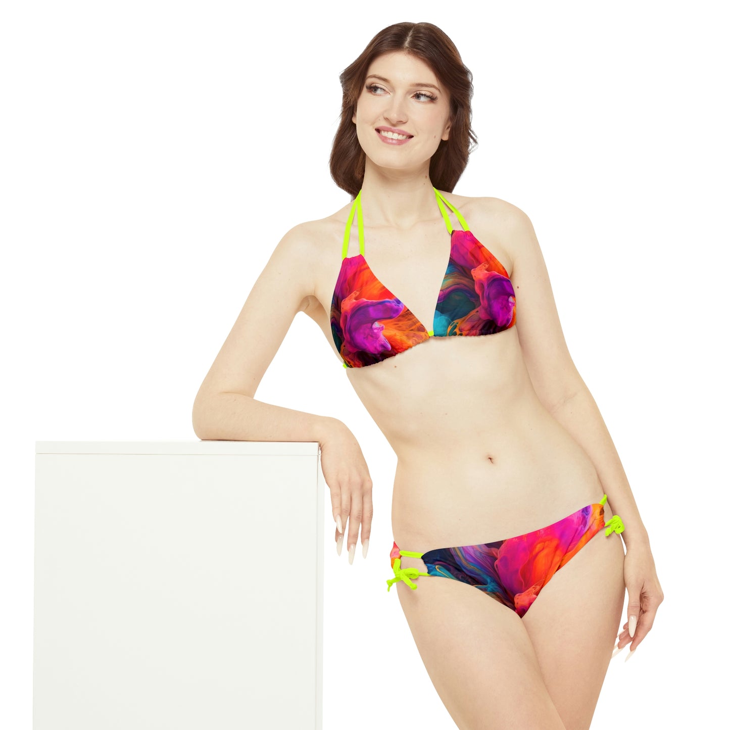 Strappy Bikini Set (AOP) color fusion 1