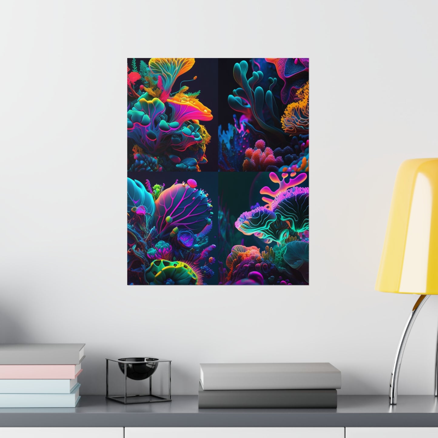 Premium Matte Vertical Posters Macro Coral Reef 5