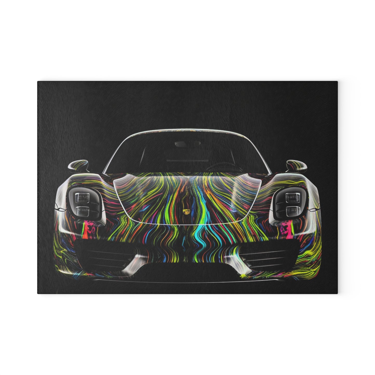 Glass Cutting Board Porsche Line 3