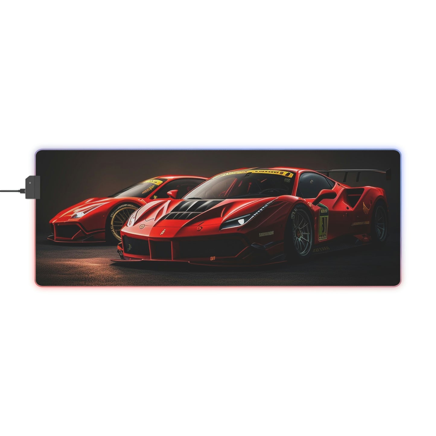 LED Gaming Mouse Pad Ferrari Red 4