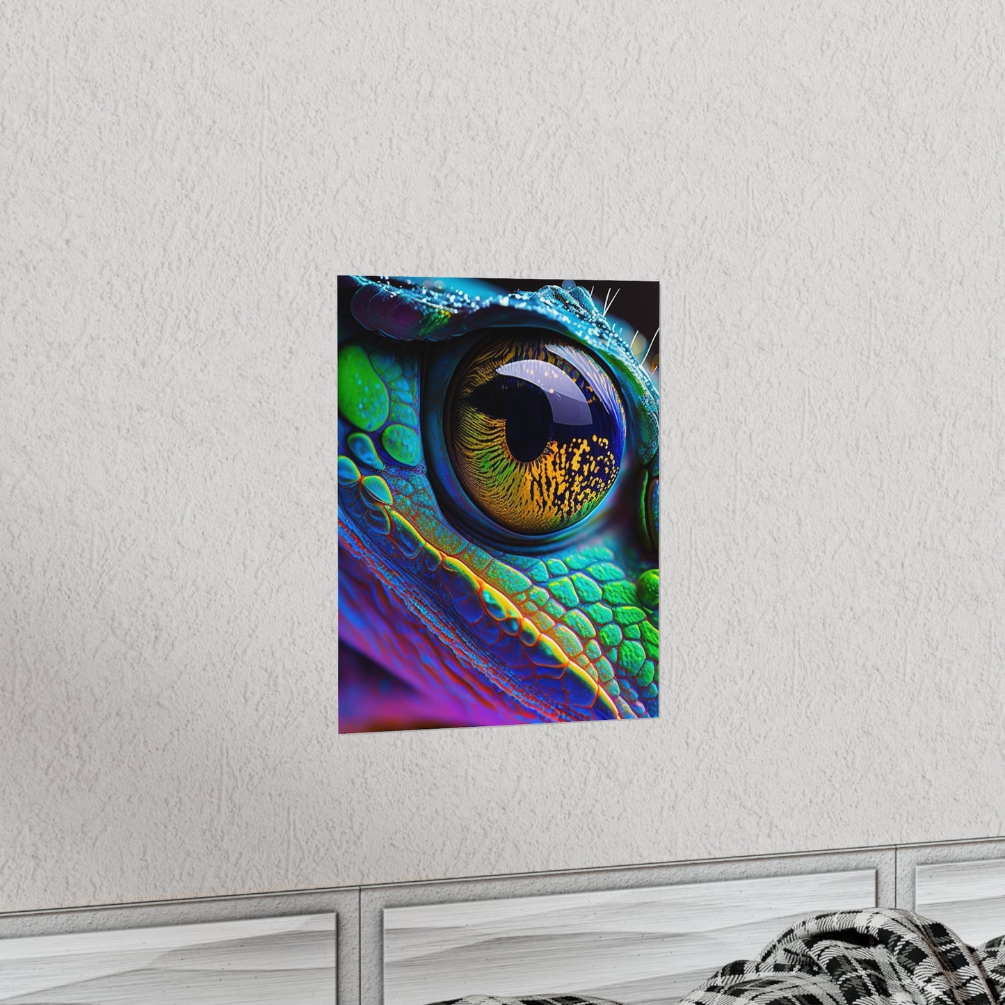 Premium Matte Vertical Posters Macro Eye Photo 4