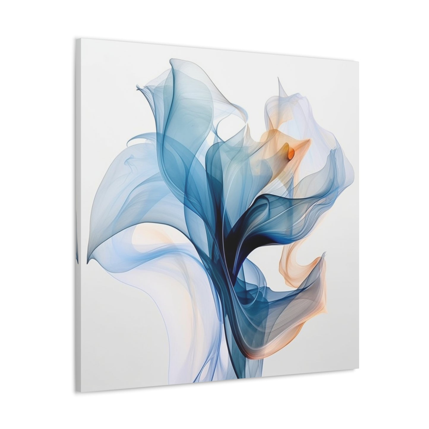 Canvas Gallery Wraps Blue Tluip Abstract 3