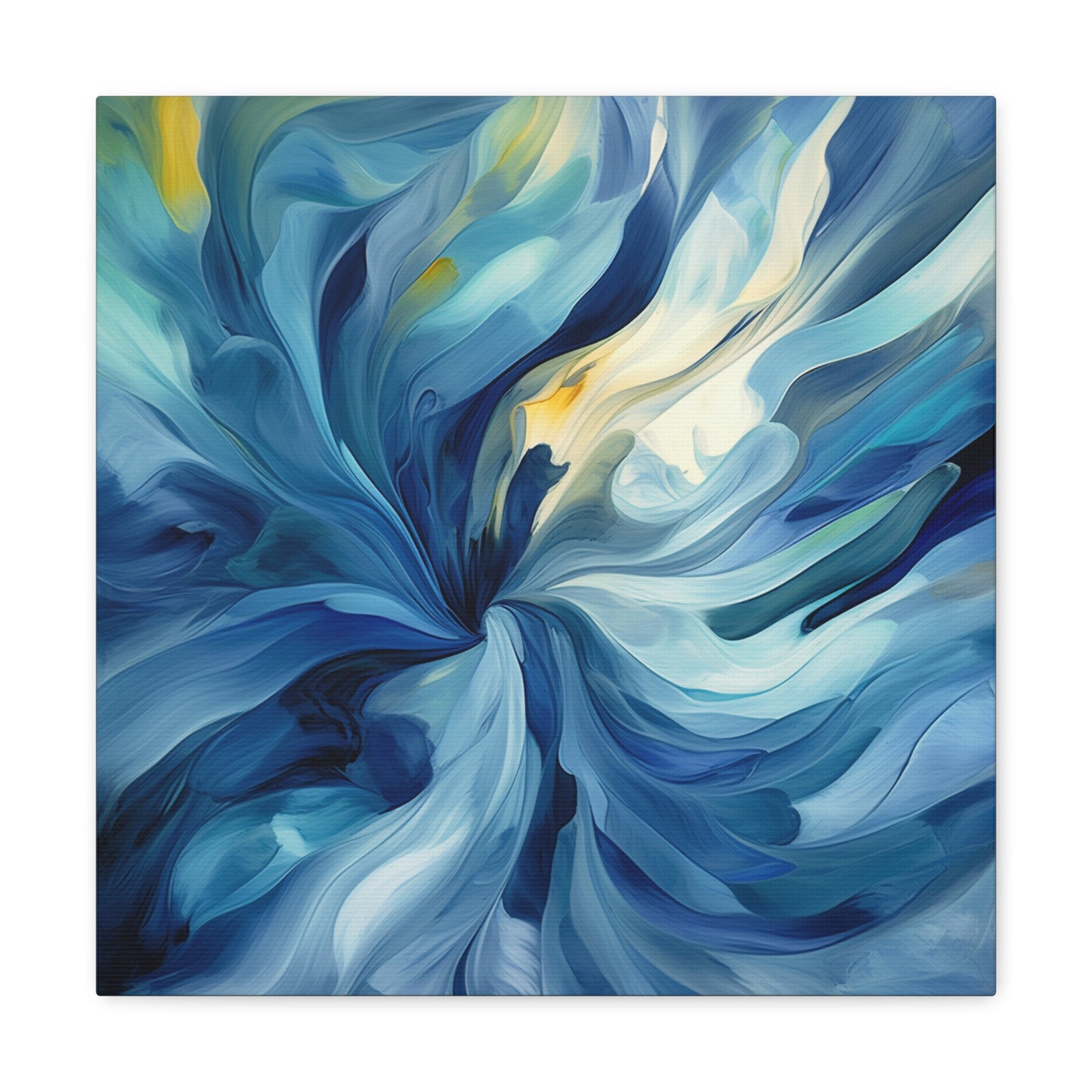 Canvas Gallery Wraps Blue Tluip Abstract 4