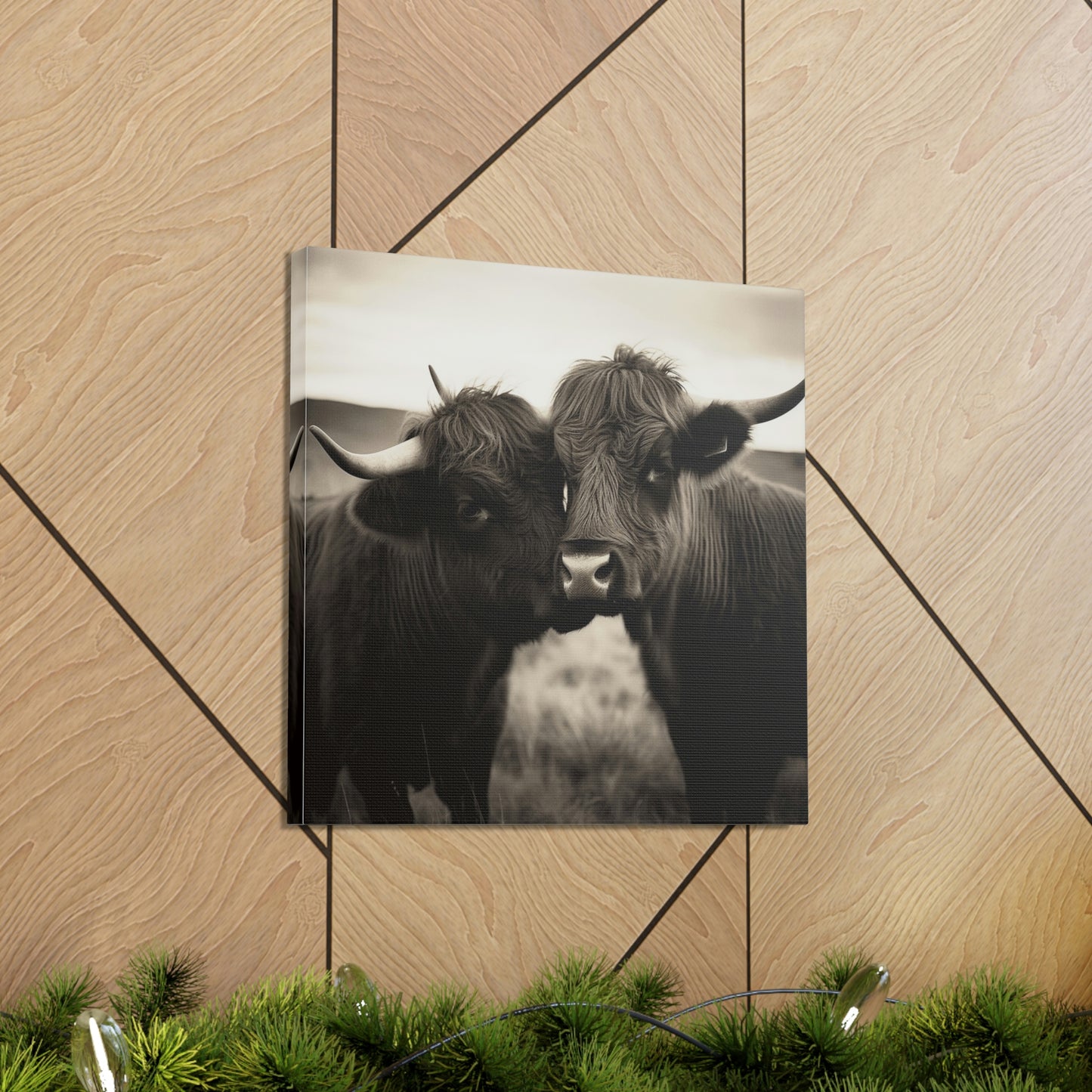 Canvas Gallery Wraps Cow Love 4