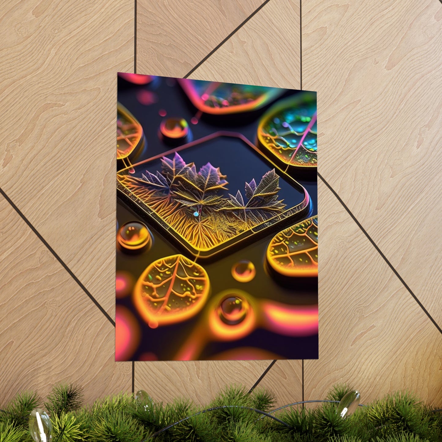 Premium Matte Vertical Posters Macro Florescent 4