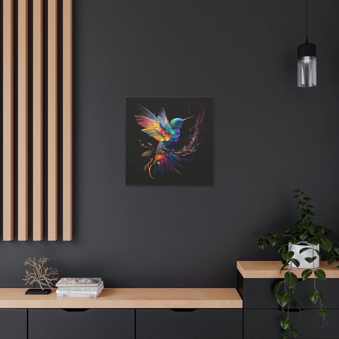 Colorful hummingbird flair