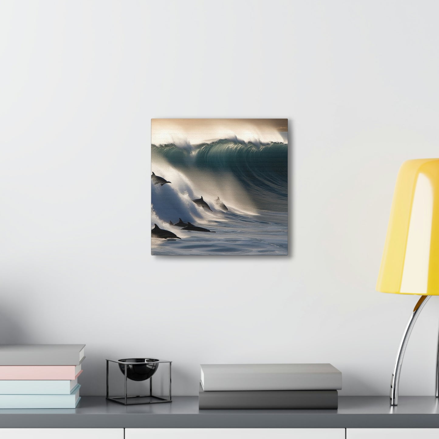 Canvas Gallery Wraps Dolphin Wave 2