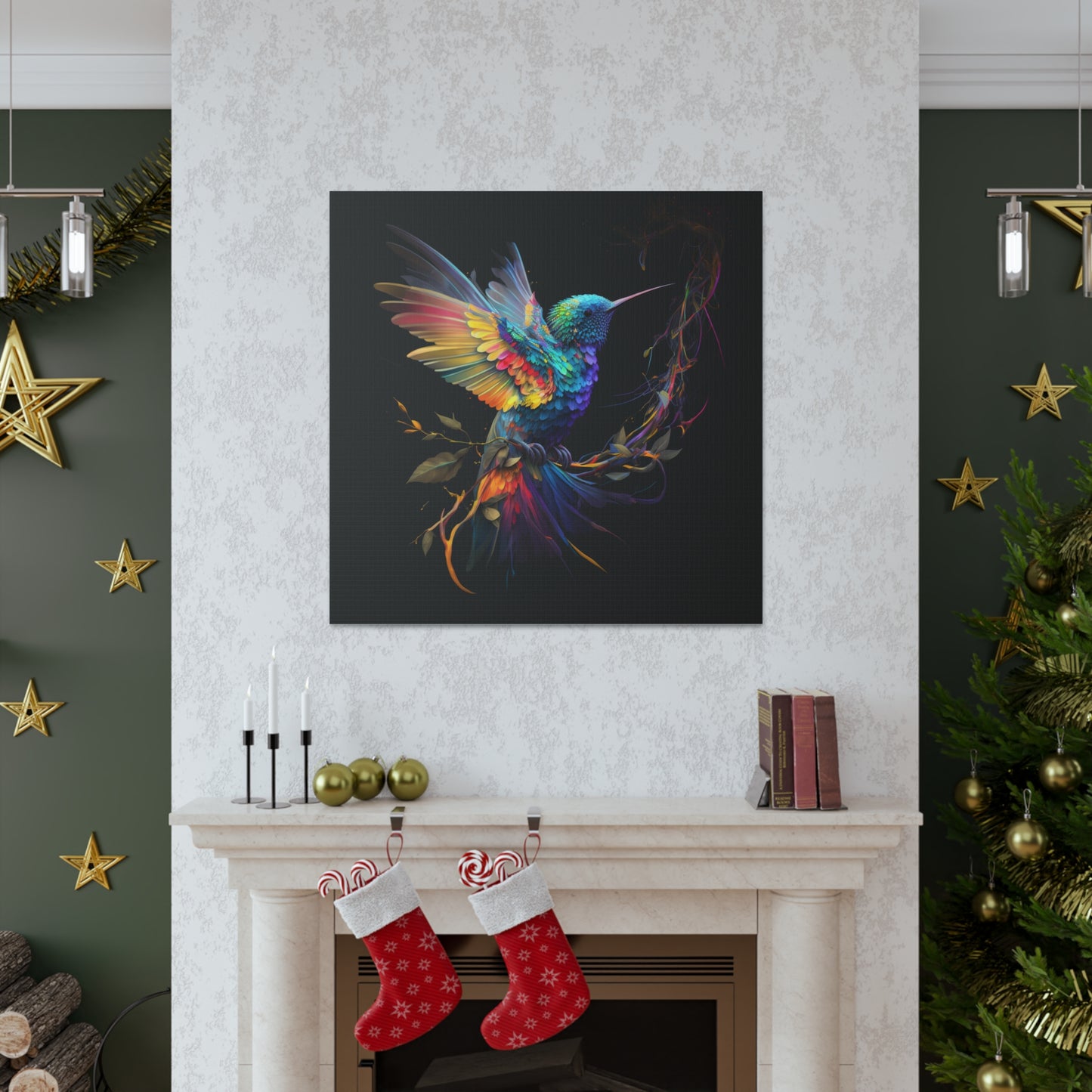 Colorful hummingbird flair