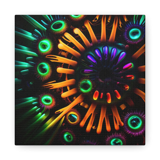 Canvas Gallery Wraps Neon Macro 3