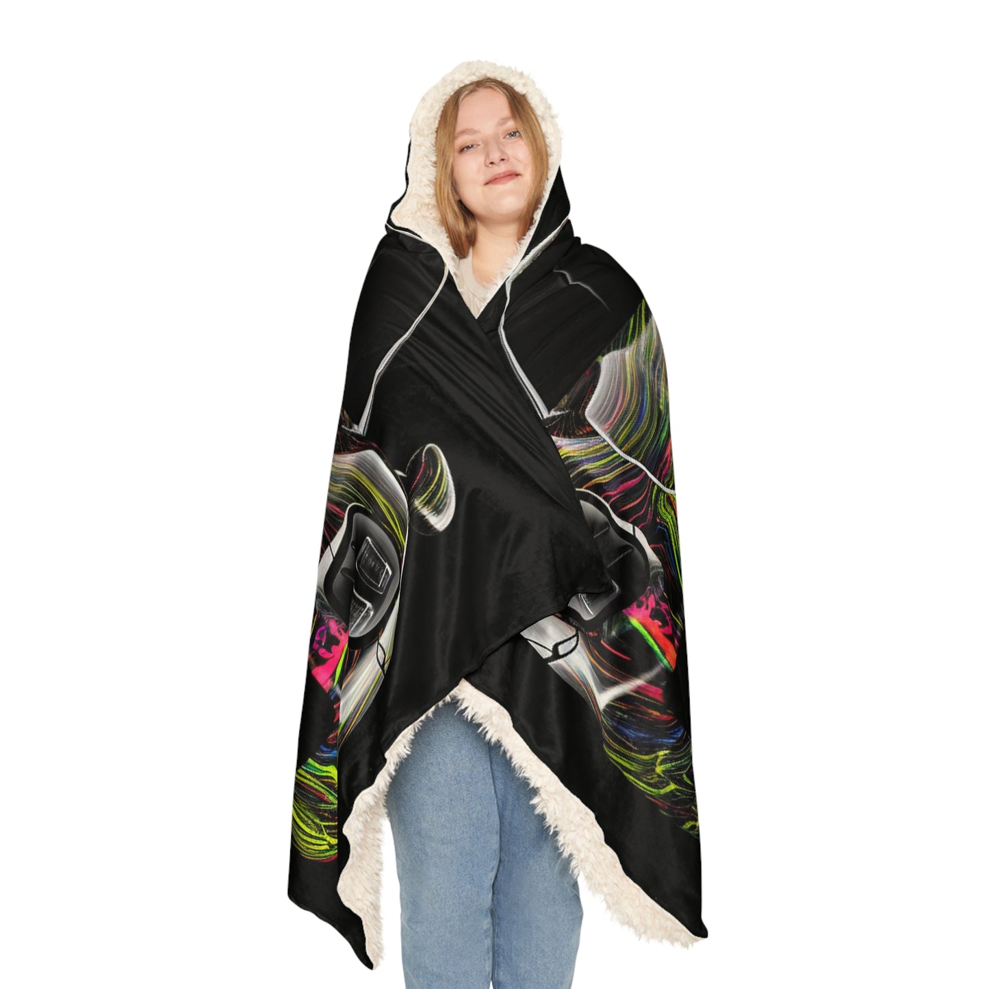 Snuggle Hooded Blanket Porsche Line 3