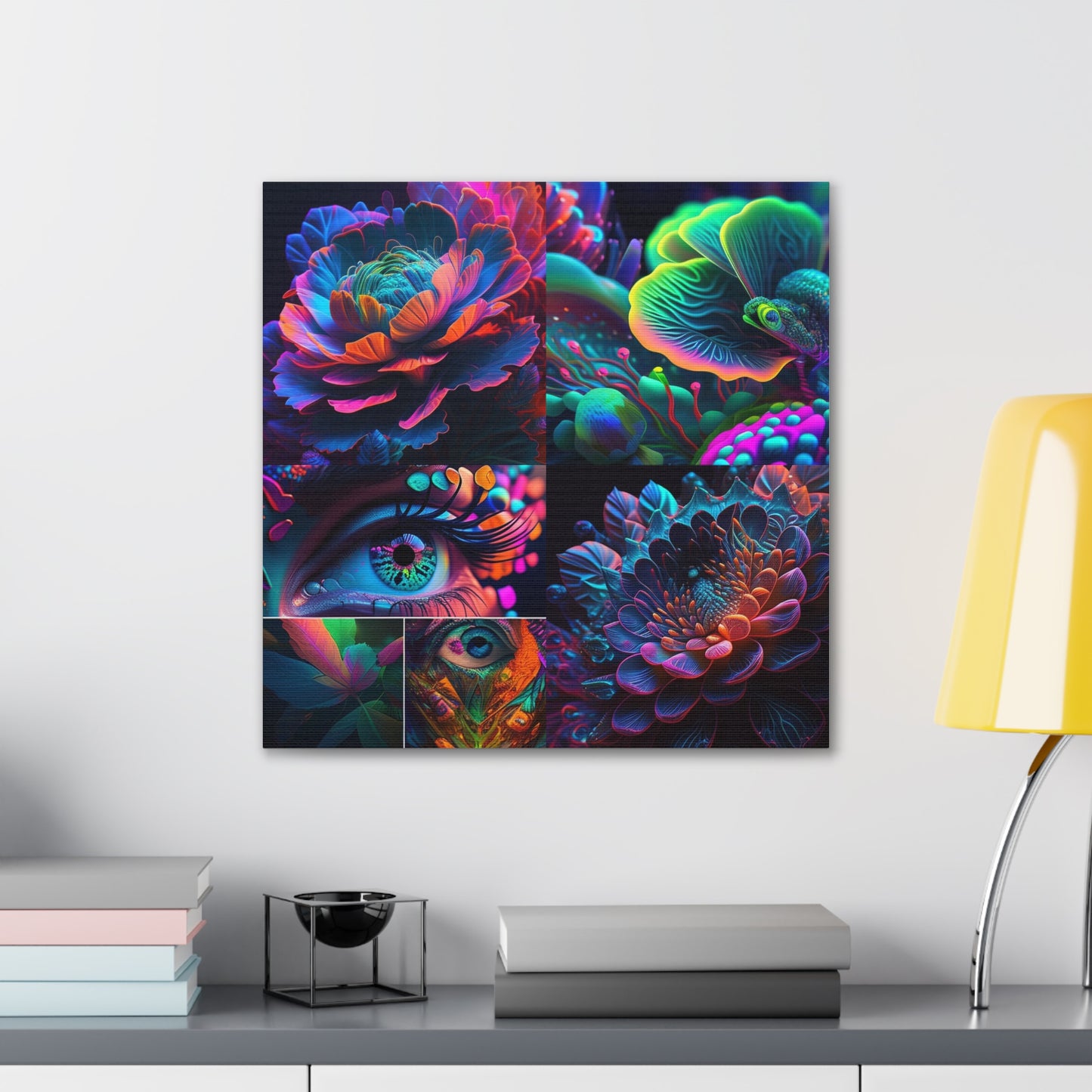 Canvas Gallery Wraps Neon Florescent Glow