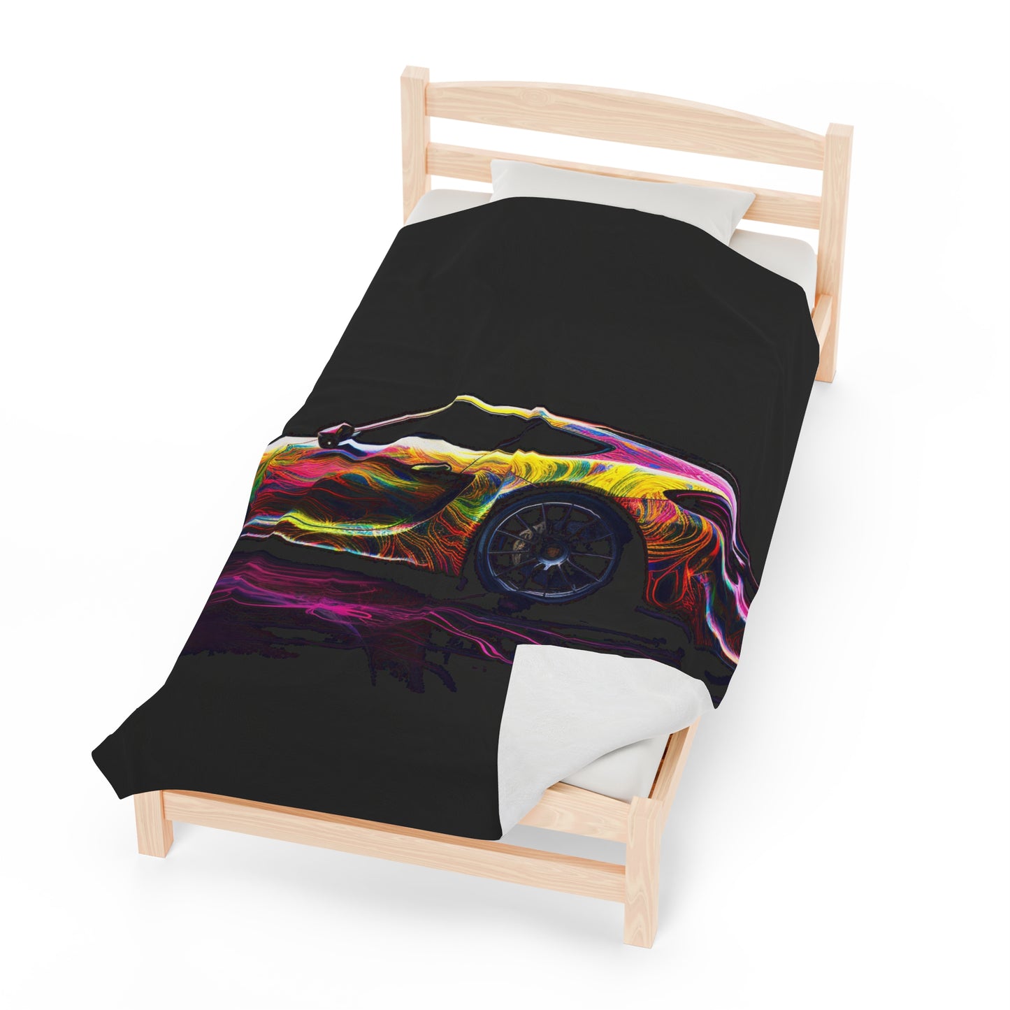 Velveteen Plush Blanket Porsche Flair 4