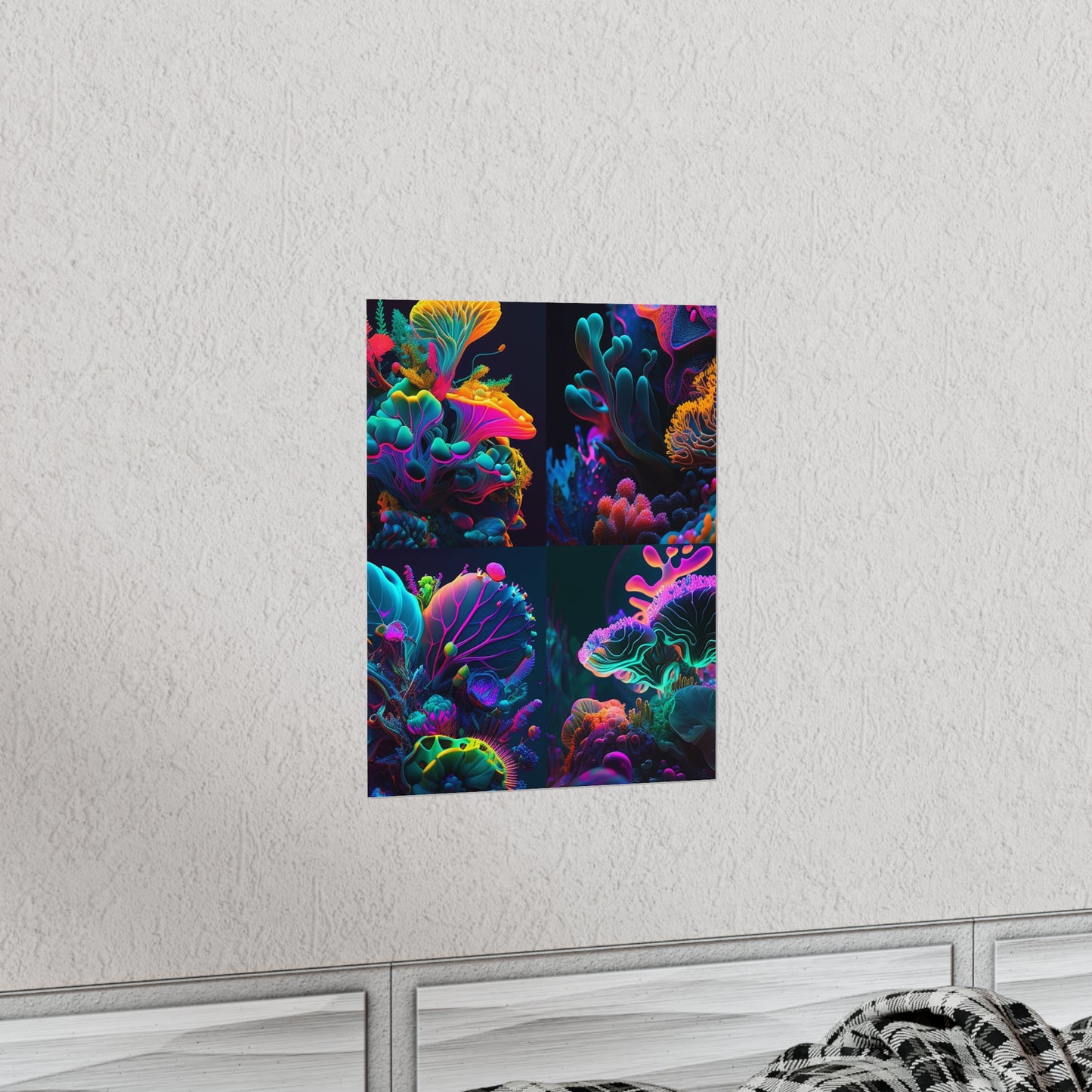 Premium Matte Vertical Posters Macro Coral Reef 5