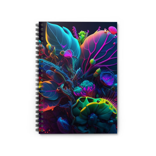 Spiral Notebook - Ruled Line Macro Coral Reef 3