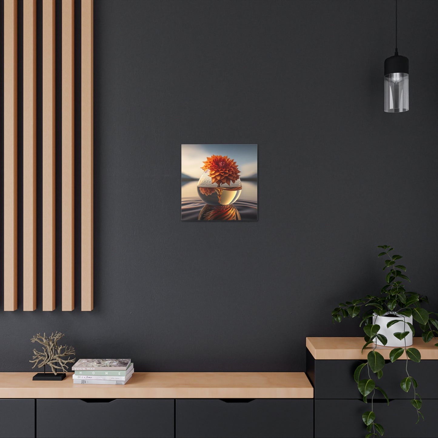 Canvas Gallery Wraps Dahlia Orange 1
