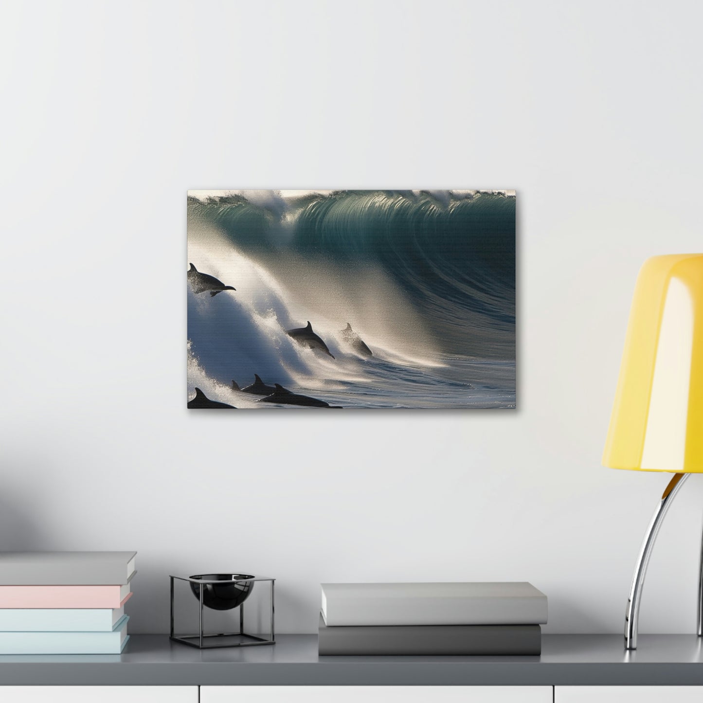 Canvas Gallery Wraps Dolphin Wave 2