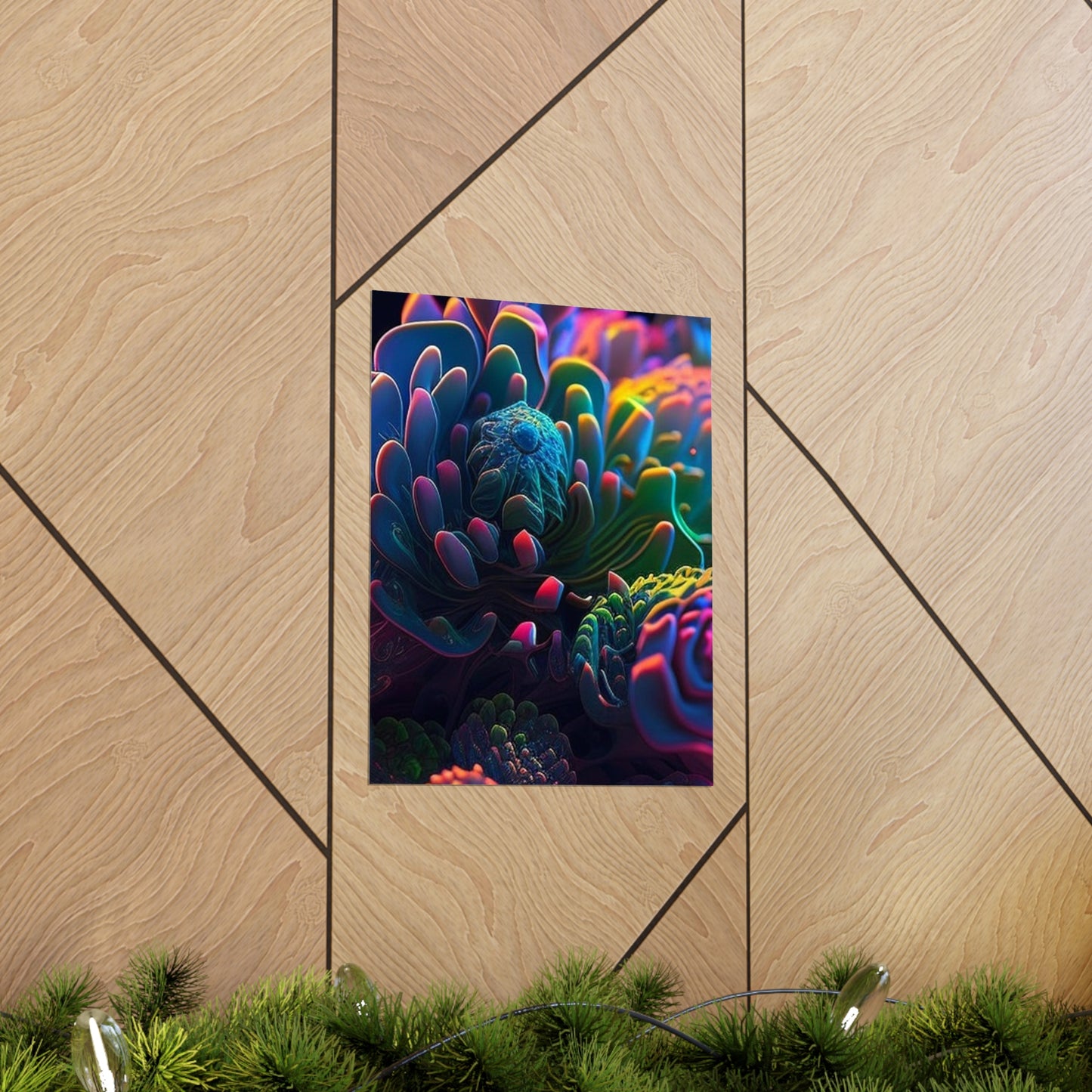 Premium Matte Vertical Posters Ocean Life Macro 4