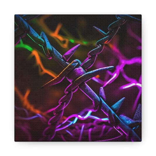 Canvas Gallery Wraps Macro Neon Barb 4