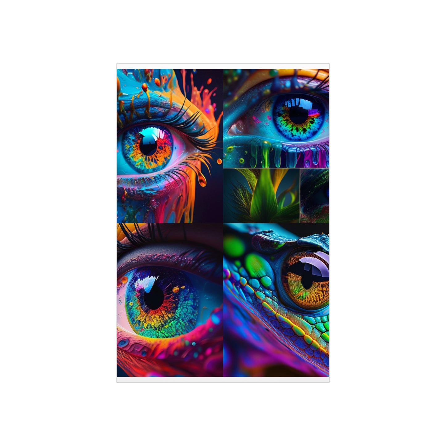 Premium Matte Vertical Posters Macro Eye Photo 5