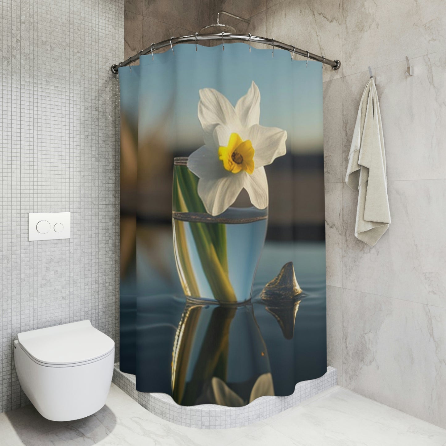 Polyester Shower Curtain Daffodil 4