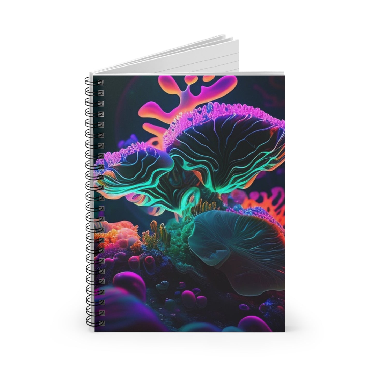 Spiral Notebook - Ruled Line Macro Coral Reef 4