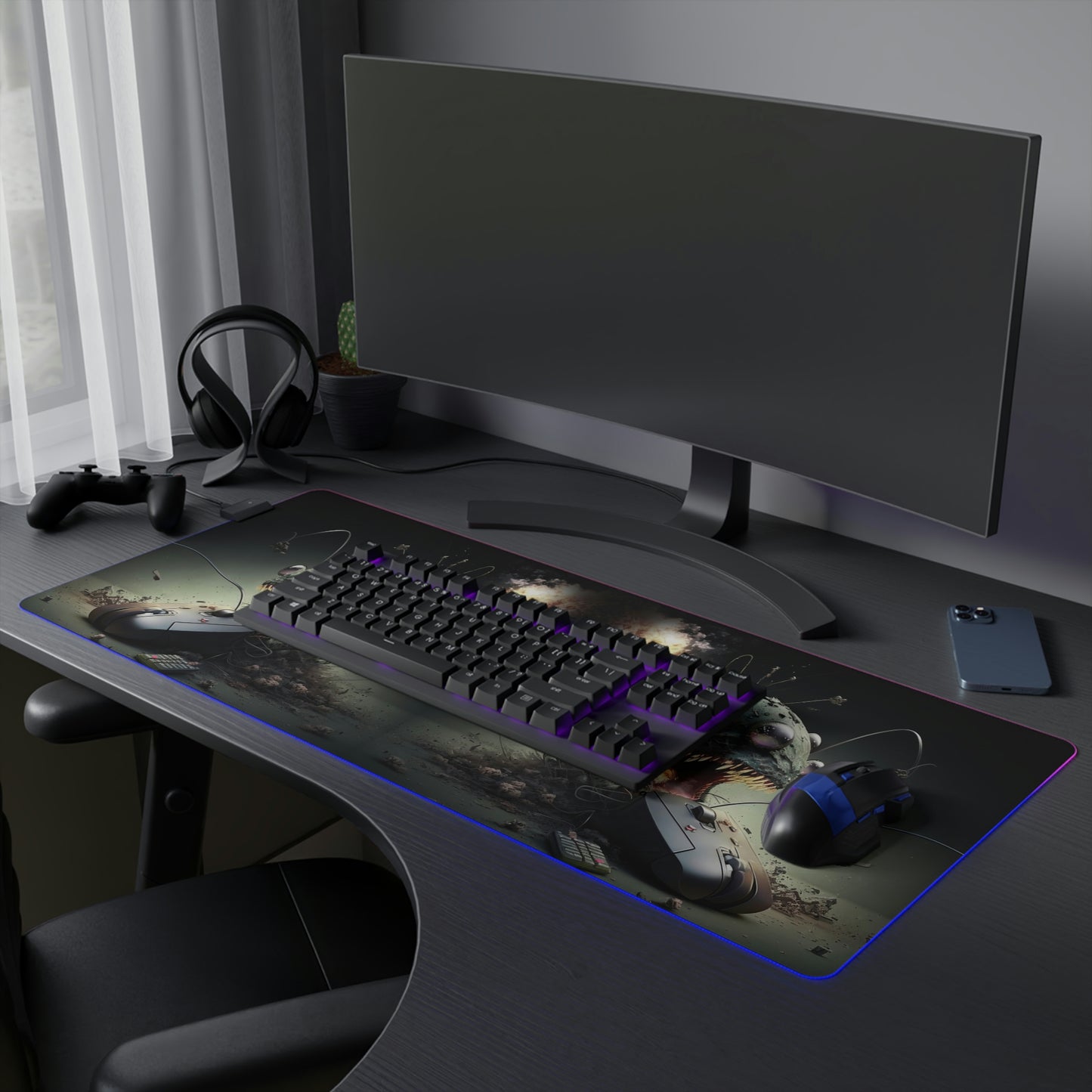 LED Gaming Mouse Pad Mouse Attack 3