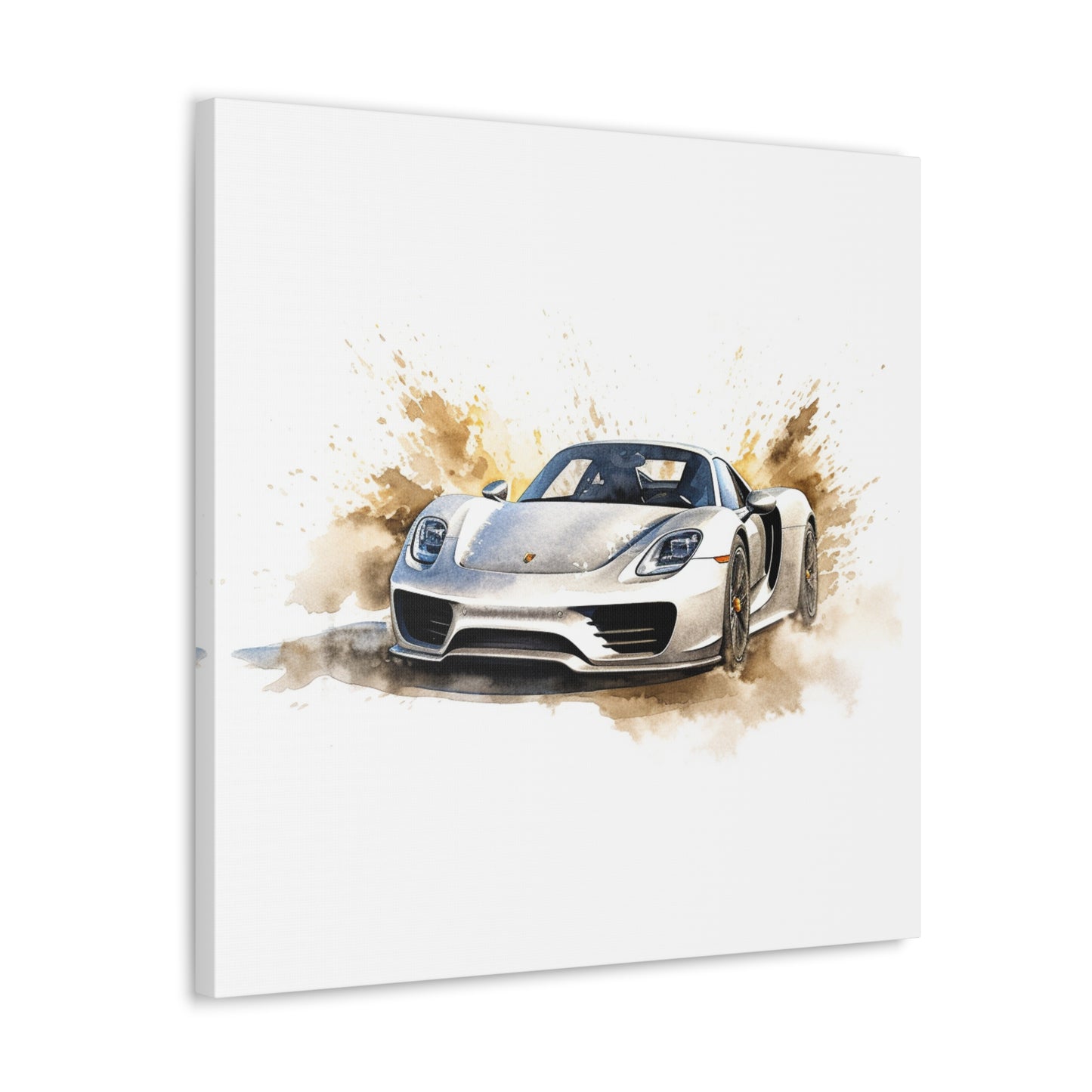 Canvas Gallery Wraps 918 Spyder with white background driving fast on water 2