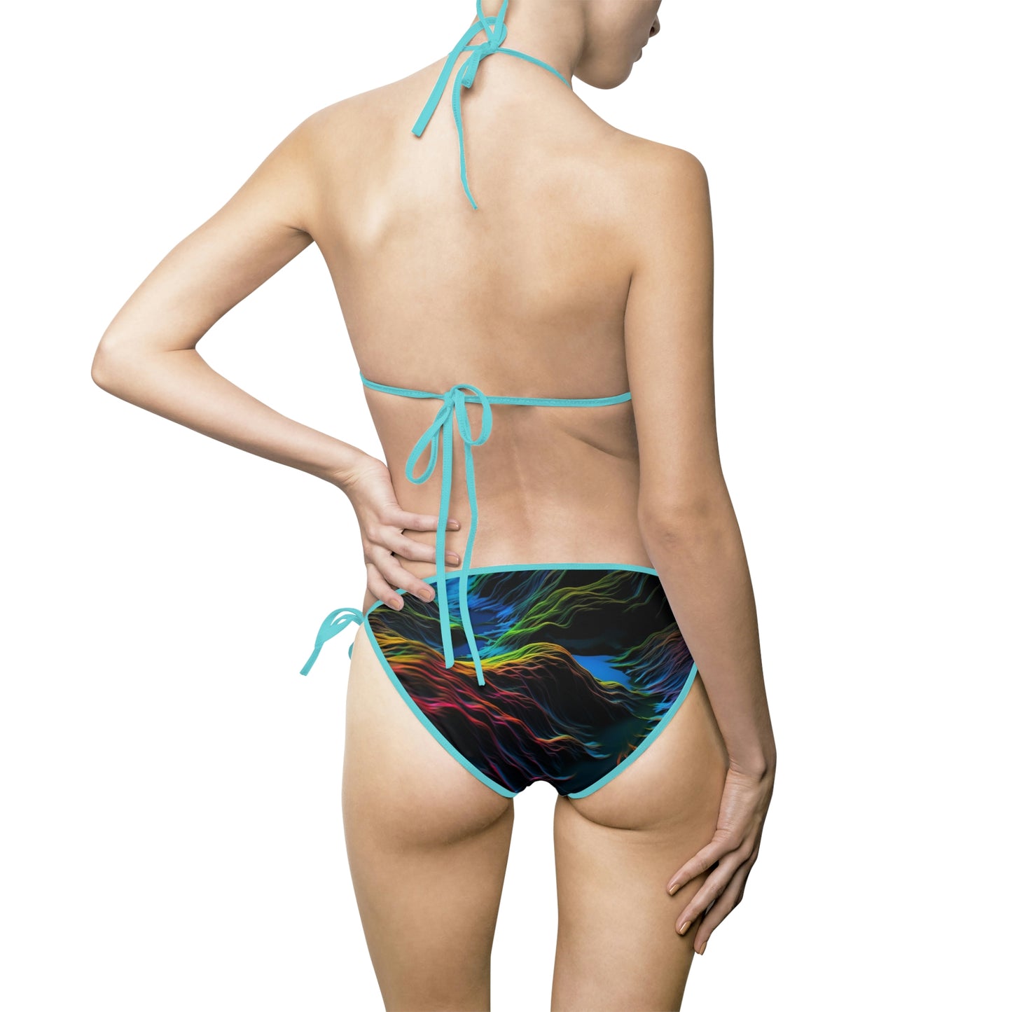 Women's Bikini Swimsuit (AOP) Color Wave 2