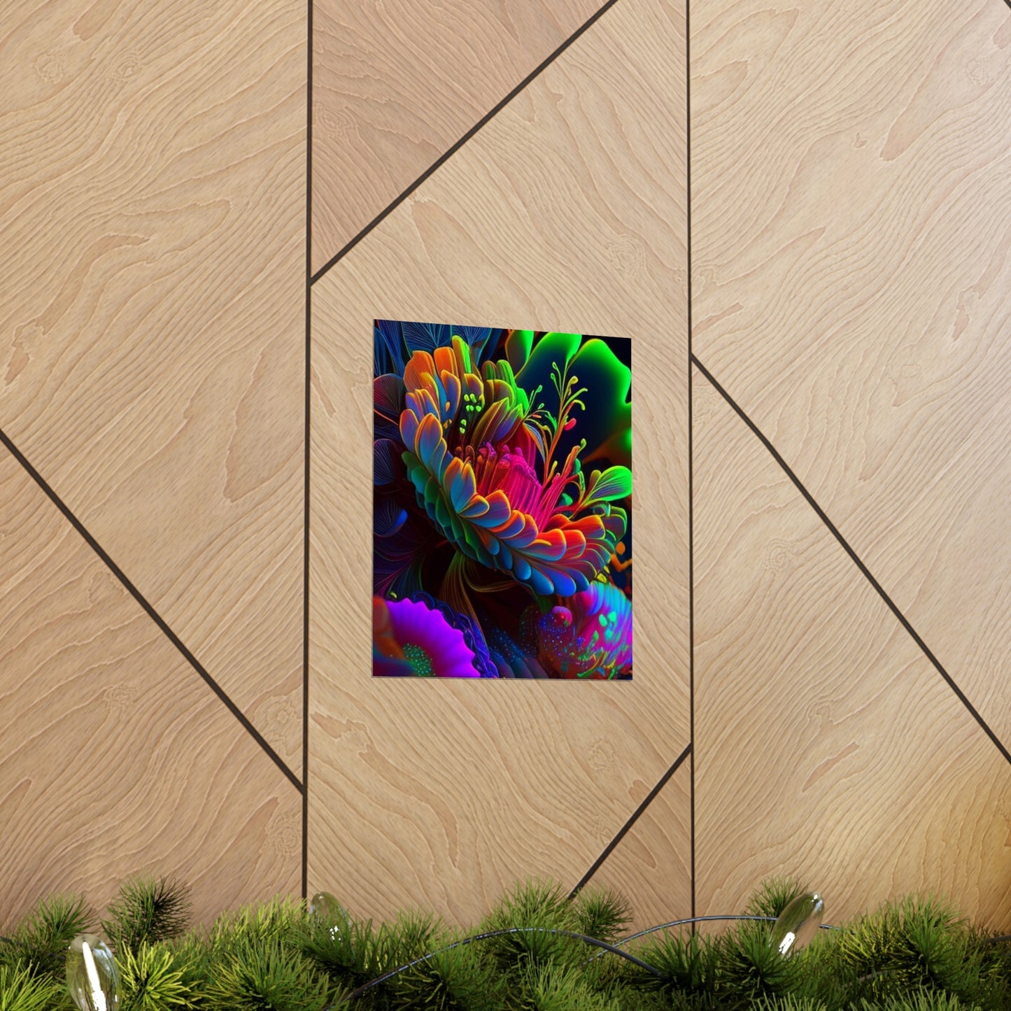 Premium Matte Vertical Posters Macro Florescent 2